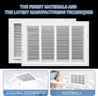 20x16 Return Air Grille [Duct Opening Size],Return Air Vent Cover for Wall Or Ceiling,Steel Return Air Filter Grilles Removable Face/Door for 1 Inch Filters (20"Wx16"H[Duct Opening])