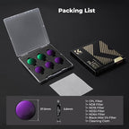 K&F CONCEPT 6Pack HD Filter Kit Compatible with DJI Osmo Action 6, CPL ND8 ND16 ND32 ND64 Black Diffusion 1/4 Plarizer Light Reduction Effect Filter HD Optical Glass with Multi-Layer Nano-Coating