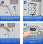 Genuine CleanForce AllerSync MaxPure H13 True HEPA Sanitized Air Filter for Rainbow Series, filters Dust, Somke, Pollen, Lint, Allergens, Pet Hair Dander and Odors