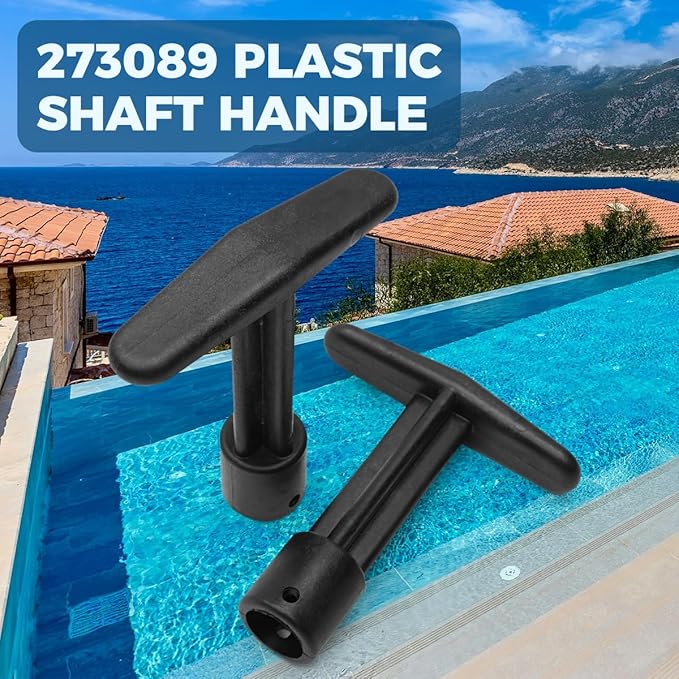 Backwash Piston Plastic Shaft, 273089 Slide Valve Handle for Pentair Sta-Rite Pool and Spa Filter 2" MultiPort Push and Pull Valve 261047 261165 261165 5/8" PVC Multiport Slide Valve Tee Handle, 2pcs