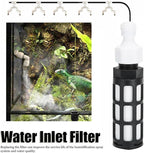 Portable Water Inlet Filter for Misting System – Self-Priming Water Filter Replacement 4.9In, Tasteless PP Plastic Water Inlet Filter for Humidification Sprayer, Lawn Garden Fogger (Pack of 1)