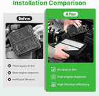 2PCS Engine Air Filter Fit for 2012 2013 2014 Honda CR-V CRV (2.4L) Engine Filter Replacement Air Filter for My Car Automotive Accessories# CA11258