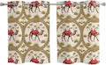 2 Panel Kitchen Cafe Curtains, Camels Palm Trees Sunlight Filtering Nature Air Through, Window Decor Tier Curtains for Living Room 55W x 39L inch Desert Date Coconut Trees Leaves Cords Beige