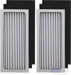 PUREBURG 990051000 Replacement True HEPA Filter Set Compatible with Hamilton Beach TrueAir 04383 04384 04385 04386 Compact Pet Air Purifier,H13 Activated Carbon,2-Pack