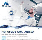 MARRIOTTO Smart Water Filters for Refrigerators NSF 42 Certified Cartridges Compatible with MWF, MWFA, MWFP, GWF, GWFA, 46-9991, HDX FMG-1, WFC1201, 1 Pack