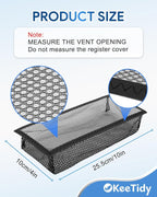 Floor Vent Screen Net, 4" x 10" Air Vent Screen Filter Mesh Catches Toys Snacks Pet Hair and Pet Food, Keeps Bugs Out for Home, 5 Pack