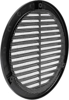 Vent Systems 6" Inch (Opening Dimensions) - Pack of 50 - Black Soffit Vent Cover - Plastic Round Air Vent Grille - Built-in Mesh Screen - HVAC Register Louver for Bathroom, Home, Kitchen