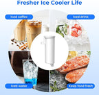 Waterdrop Replacement for GE® Profile Opal Nugget Ice Maker Water Filter, P4INKFILTR, with Ring Pull, NSF 42&372 Certified, BPA-Free, 4 Counts