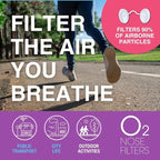 O2 Nose Filters with 3M Filtration - Nasal Screens for Allergies, Dust & Smoke - Drug-Free & Latex-Free Nose Filters - Invisible Allergy Protection (Trial Pack 4 Sizes)
