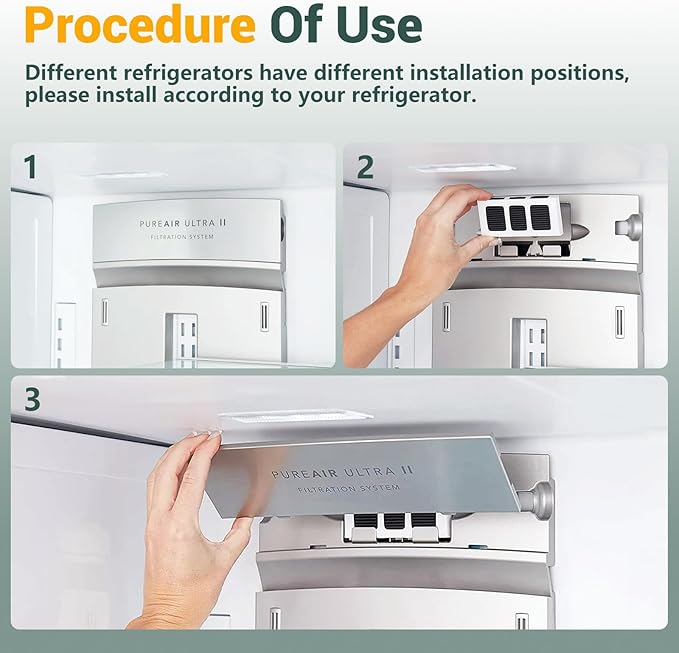 6 Pack Refrigerator Air Filter Replacement for PAULTRA2, Compatible with Pure Air Ultra 2/242047805 / EAP12364179