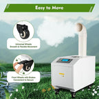 Agricultural Ultrasonic Humidifier, 110V 300W Agricultural Humidifier with 10 Atomizing Discs & 160m³/H Air Flow, Cool Mist Machine with Humidity Sensor and Water Filter for Warehouse Greenhouse