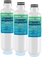 LT1000PC adq747935 Water Filter replacement for lg lt1000p/pc/pcs water filter replacement for lfcc22426s, lrfxs2503s, lmws27626s, lrdcs2603s Filter, Pack of 3,Cobectal