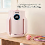 Shark Air Purifier for Home, NeverChange Compact Pro, for Bedroom, Nursery, Home Office, Dorm, HEPA-Exceeding Filter, Captures Pollutants, Pet Dander, Dust, Odor, Smoke, and More, HP072PK, Quartz