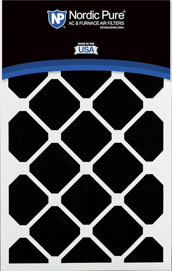 Nordic Pure 16x25x5 (Actual Size: 15 3/4 x 24 3/4 x 4 3/8) Honeywell Replacement Air Filters MERV 15 Plus Carbon 4 Pack