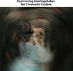 Walking Way 72MM Whirlpool Camera Effects Filter, Tunnel Vision Spiral Halo Prism Lens Filter with Vortex and Circular Halo Frame Effect for Camera Lens