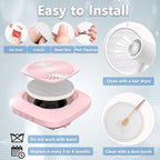 Nail Dust Collector Filter, Replacement Filters Compatible with MelodySusie Nail Dust Collectors Models SPro/XC320J Reusable Dust Filter for Nail Dust Vacuum Machine, Nail Salon, Home Use - 2 pack