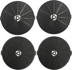 4 Set CFK1-TM Carbon Charcoal Filter Compatible with Cosmo Range Hoods UMC30, UC30, UMC36, UC36, Also Fit Tieasy USGDCF-G, JOEAONZ YYCF02 & FIREGAS CC170 Models