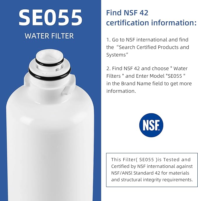 11032531 Refrigerator Water Filter For Bosch, Ultra-Clarity Pro BORPLFTR50, Fit Thermador Water Filter Replacement BORPLFTR55 B36CT80SNS B36CD50SNS Replfltr55, Ra450022, 3 Pack SETFEEL