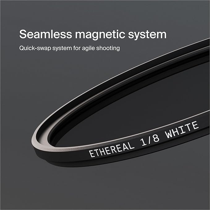 Urth 82mm Magnetic Ethereal White Mist ⅛ Diffusion Lens Filter (Plus) — Cinematic Effect, 20-Layer Nano-Coated Light Dispersing Particles