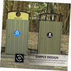 8pcs Trash Can Bathroom Labels Waste Sorting Stickers Garbage Classification Decals for Bedroom