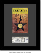 Creative Picture Frames [11x14bk-b] Black Theatre Frame with Black Matting, Holds 5.5x8.5-inch Media Plus Ticket Including Installed Wall Hanger (Theatre Bill Not Included)