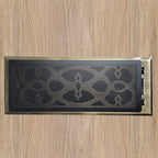 Floor Register Vent Cover- 4"x12" Magnetic Air Vent Screen Mesh Cover, Perfect for Wall/Ceiling/Floor Air Vent Filters (4-Packs)