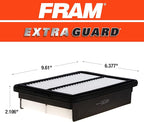 FRAM Extra Guard Rectangular Panel Engine Air Filter Replacement, Easy Install w/Advanced Engine Protection and Optimal Performance, CA12057