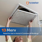 Filters Fast 18x25x2 Pleated Air Filter Merv 13, 2 Inch AC Furnace Air Filters, Made in the USA, Actual Size 17.75x24.75x1.75, 6 Pack