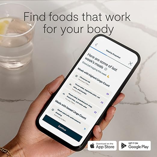 Lingo Continuous Glucose Monitor (CGM) & App (Pack of 2). Made by Abbott. Know the impact of what you eat. 1 Lingo biosensor lasts up to 14 Days*. Works with iOS and Android. US Only.
