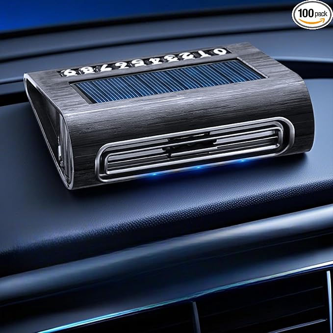 Solar Air Purifier for Car, 2-in-1 USB & Solar Charging, Ozone Ionizer Eliminates Smoke, Pet Odors, VOCs, Filter-Free, Portable for Home Office Travel