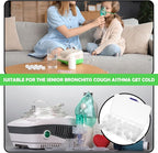20 Pcs Replacement Air Filter Sponge for Compressor Foam Filters Round White Replacement Sponges with Portable Storage Box for Compressor System Accessories Cool Mist Device Inhaler
