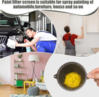 30 Pcs Paint Filter 100 mm Plastic Paint Strainer with Fine Nylon Mesh Reusable Industrial Nylon Filter for Oil, Water Based Oil Paints Food Residue