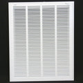 20" X 24" Steel Return Air Filter Grille for 1" Filter - Easy Plastic Tabs for Removable Face/Door - HVAC DUCT COVER - Flat Stamped Face -White [Outer Dimensions: 21.75w X 25.75h]