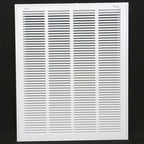 HVAC Premium 20 x 25 Duct Opening Steel Return Air Filter Grille, for 1-inch Filter, Removable Door, Flat Stamped HVAC Vent Cover Grille, Outer Dimensions 22.5 x 27.5