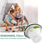 Replacement for BLACK & DECKER Hand Vacuum Filter compatible with VF200SP BDH2000SL/BDH1800S Vacs, Replace Part # 90543043-01, 4 * Black Decker vacuum filters, 1 Cleaning Brush By Improvedhand