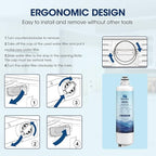 MARRIOTTO Replacement for Bosch Ultra Clarity Pro Water Filter, Compatible with BORPLFTR50, 12033030, 11032531, 11025825,12028325, BORPLFTR55, WFC100MF, WFS200MF (3 Pack)