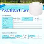 6540-502 Hot Tub Filter Cartridge Replaces for Filbur FC-2812, Sundance Series 850 780 6540-502, PPS750, Darlly PP2002, Inner Pre Filter Disposable for Pool and Spa, 1 Pack