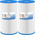 Hot Tub Filter Replacement Repalces Watkins 31489, 73250 Hot Spring Tri X/0969601/Unicel C-6430, 71825/PWK30/Filbur FC-3915, 73178 Hot Spring Filters, 30 sq. ft.- 2 Pack