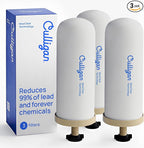 Culligan MaxClear 7” Gravity Water Filter Replacement Compatible with ProOne & Berkey Water Filter Systems, Ceramic & Carbon Filter NSF/ANSI Certified, Reduce Total PFAS, Microplastics & Lead, 3-Pack