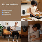 LEVOIT Air Purifiers for Bedroom Home, AHAM VERIFIDE, 3-in-1 Filter with Fragrance Sponge for Better Sleep, Filters Smoke, Allergies, Pet Dander, Odor, Dust, Office, Portable, Core Mini-P, Black