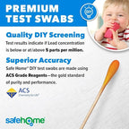 Safe Home® Lead in Solids Combo Test Kit – 10 DIY Swabs + Optional Testing at our EPA Certified Lab – Made in the USA for Homeowners & Contractors – (4 Pack)