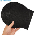 4 Pack Charcoal Filters for Compost Bucket, 6.7inch & 5inch Compost Filters for Countertop Bin Pail Replacement, Activated Charcoal Home Bucket Refill Sets, Round& Square