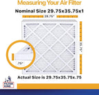 Filter King Air Filters 29.75x35.75x1 | 4-PACK | MERV 13 HVAC Pleated AC Furnace Filters | Air Purifier | Replacement Filters for Clean, Healthy & Fresh Environment | MADE IN USA