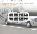 RV Premium Charcoal Activated Carbon Fiber Air Conditioner Filter - Air Duct AC Carbon Filter Replacement for RV AC Vent (2 Pack, 12.875” x 5.5”)
