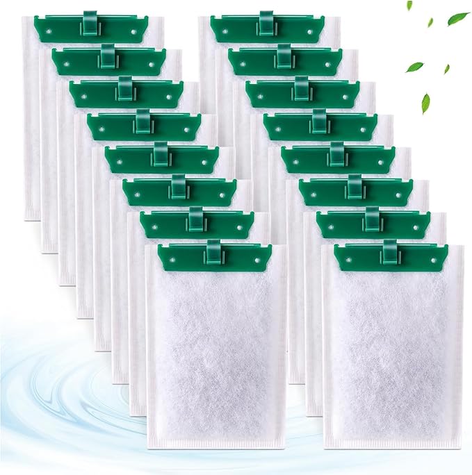 Medium Replacement Aquarium Filter Cartridges, 8-Pack, Compatible with Select Power Filters, Fits Models 10i, IQ10, PF10, Ready-to-Use Bio-Filtration Media for Clear & Healthy Aquarium Water Supplies