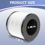 Cayman 608/320 Filter Compatible with Okaysou Cayman 608/320 Air Purifie-r, 3-in-1 Filtration, 2 Pack
