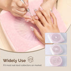 MelodySusie 200 Sheets Nail Dust Collector Filter Paper, Disposable Dust Vacuum Filter with 6pcs Sticky Back Hook for Most Nail Dust Fan Extractor Machine, Nail Tech Supplies for Salon & Home