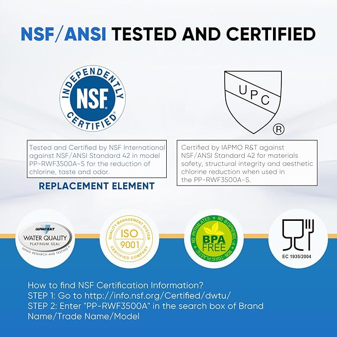 PUREPLUS Replacement for ADQ73613401, LG® LT800P®, LT800PC, ADQ736134, ADQ73613402, LSXS26326S, LSXS26366S, LMXS30776S, LSXS26366D, LMXC23746S, 46-9490, Refrigerator Water Filter, 2 Pack