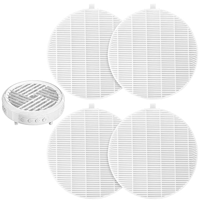 4 Pack Dust Collector Filter Replacement Compatible with Melody Susie, White Nail Dust Collectors Filter for Home and Nail Salons, Reusable Dusts Collectors Match with Dusts Collector Nails Tech Tool