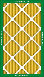 Filterbuy 14x25x2 Air Filter MERV 11 Superior Pet & Allergy Defense (4-Pack), Electrostatic Pleated HVAC AC Furnace Filters Replacement, Made in USA (Actual Size: 13.50 x 24.50 x 1.75)
